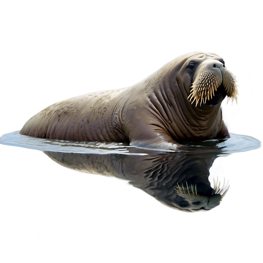 Walrus In Water Png 06242024