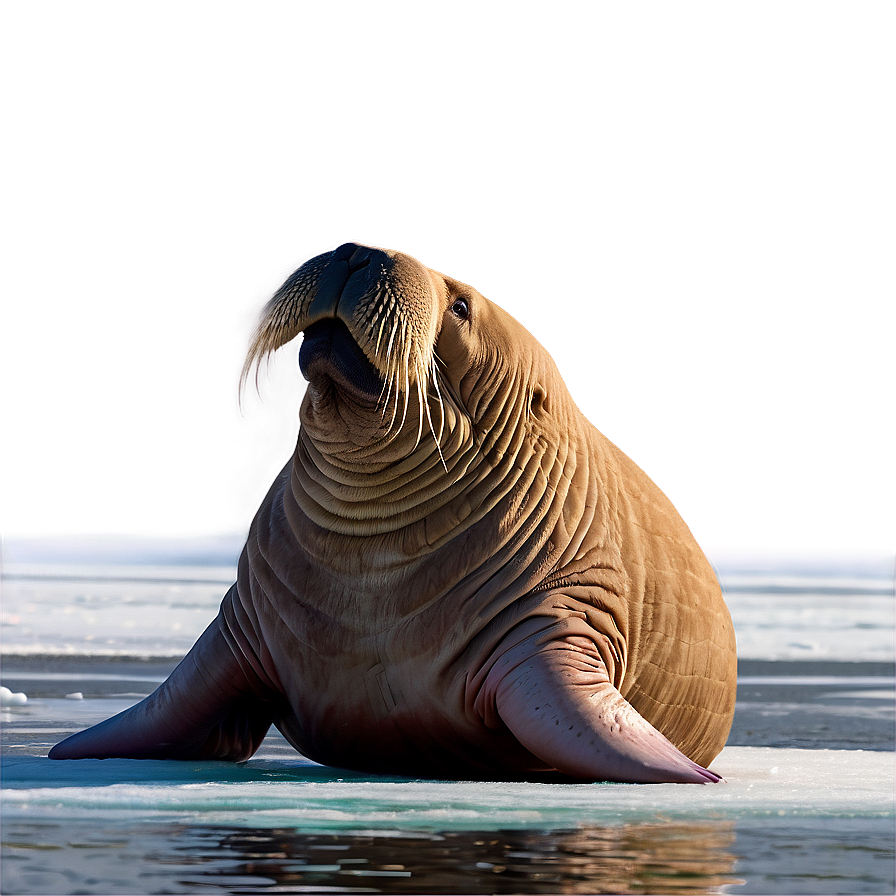 Walrus On Ice Floe Png 82