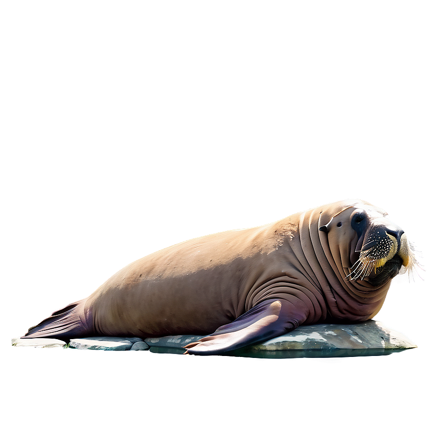 Walrus Resting On Rock Png Dpo