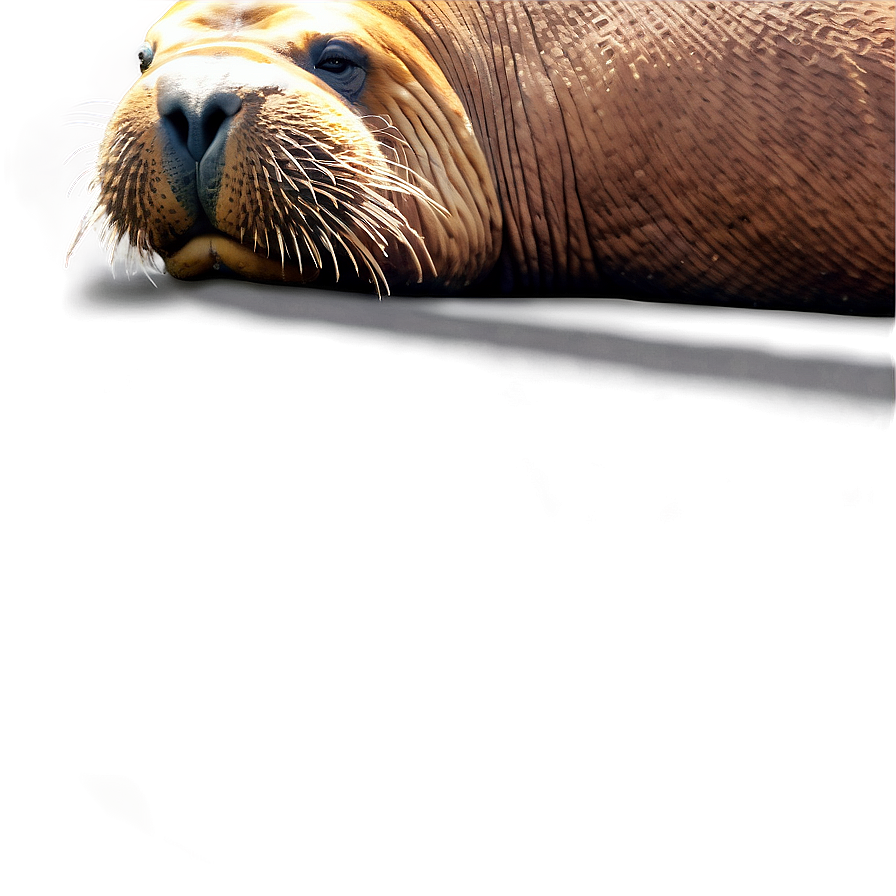 Walrus Sunbathing Illustration Png 31