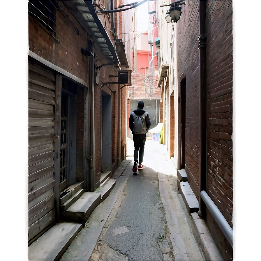 Wanderer In Alley Png Irf21