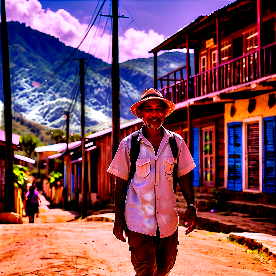 Wanderer In Old Town Png Pye