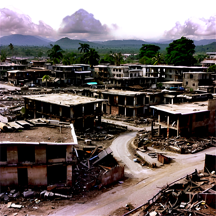 War-destroyed Urban Area Png 79