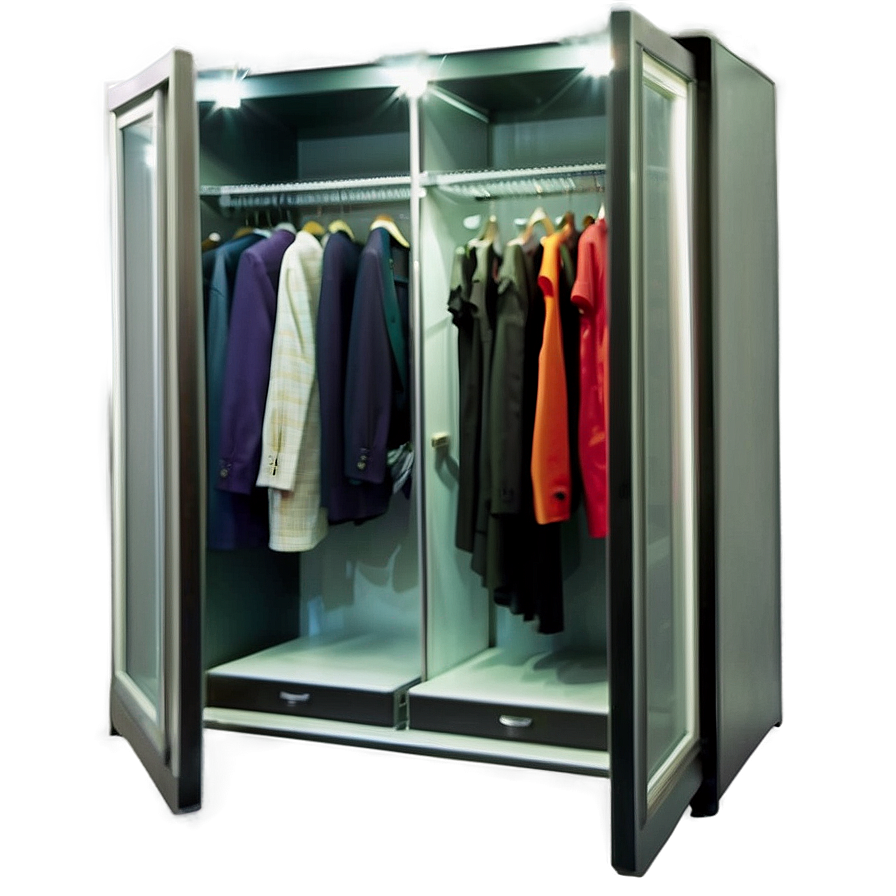 Wardrobe With Integrated Lighting Png Ptn69