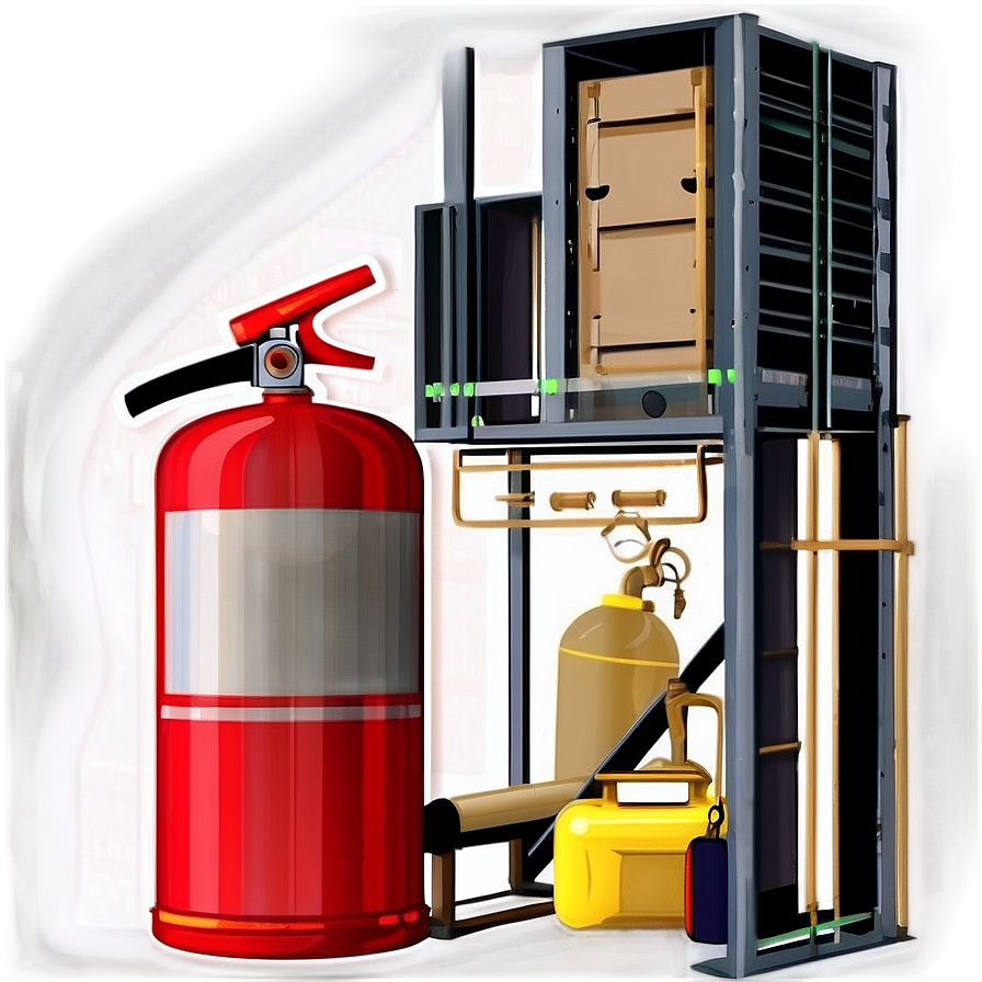 Warehouse Fire Safety Equipment Png 06122024