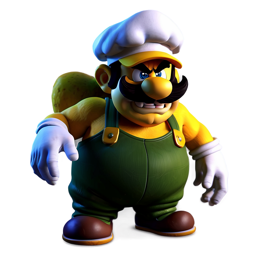 Wario In Chef Costume Png Pju34