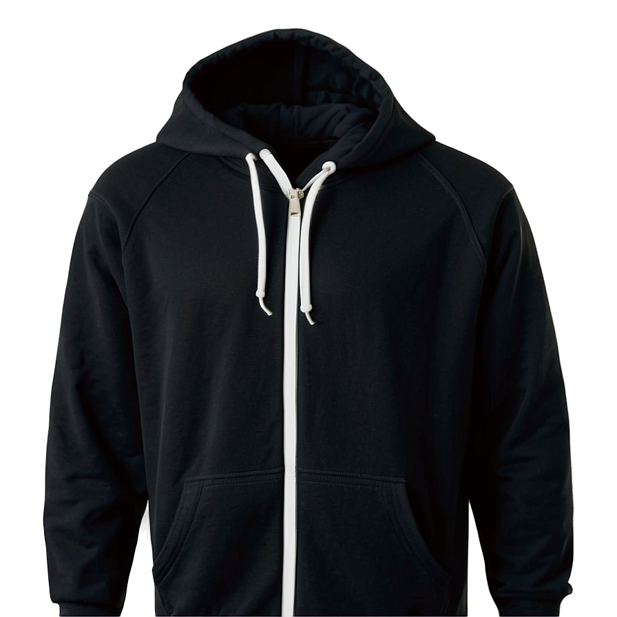 Warm Black Hoodie Png 05252024