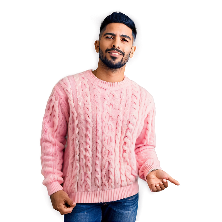 Warm Pink Sweater Png 06292024