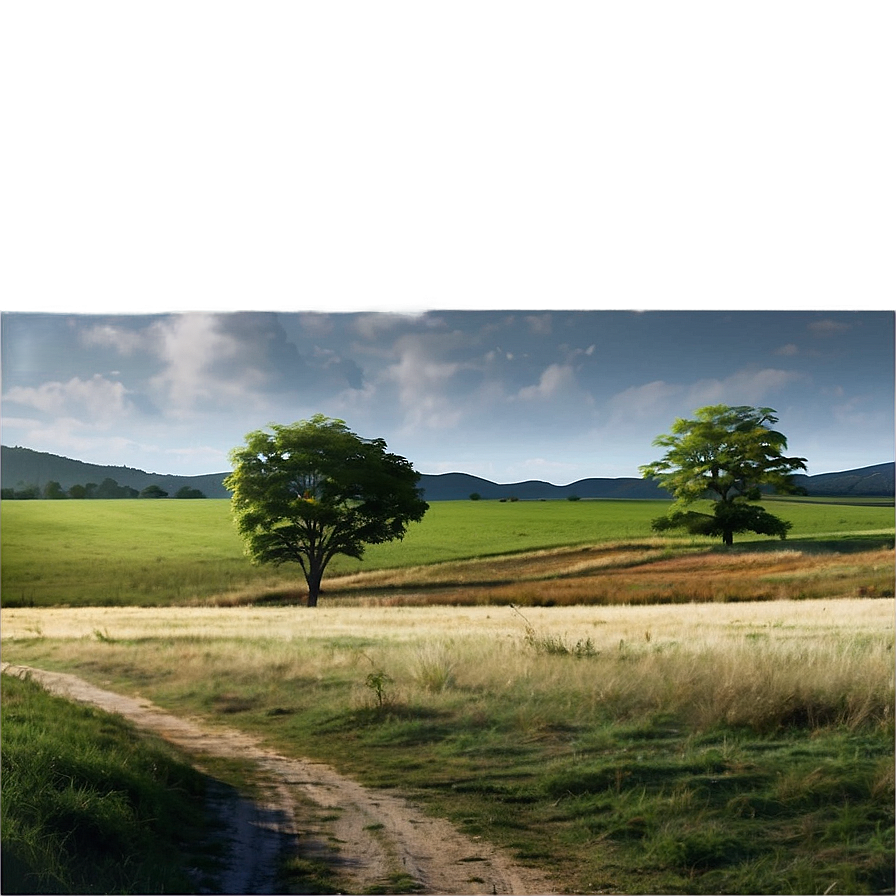 Warm Summer Countryside Landscape Png 78