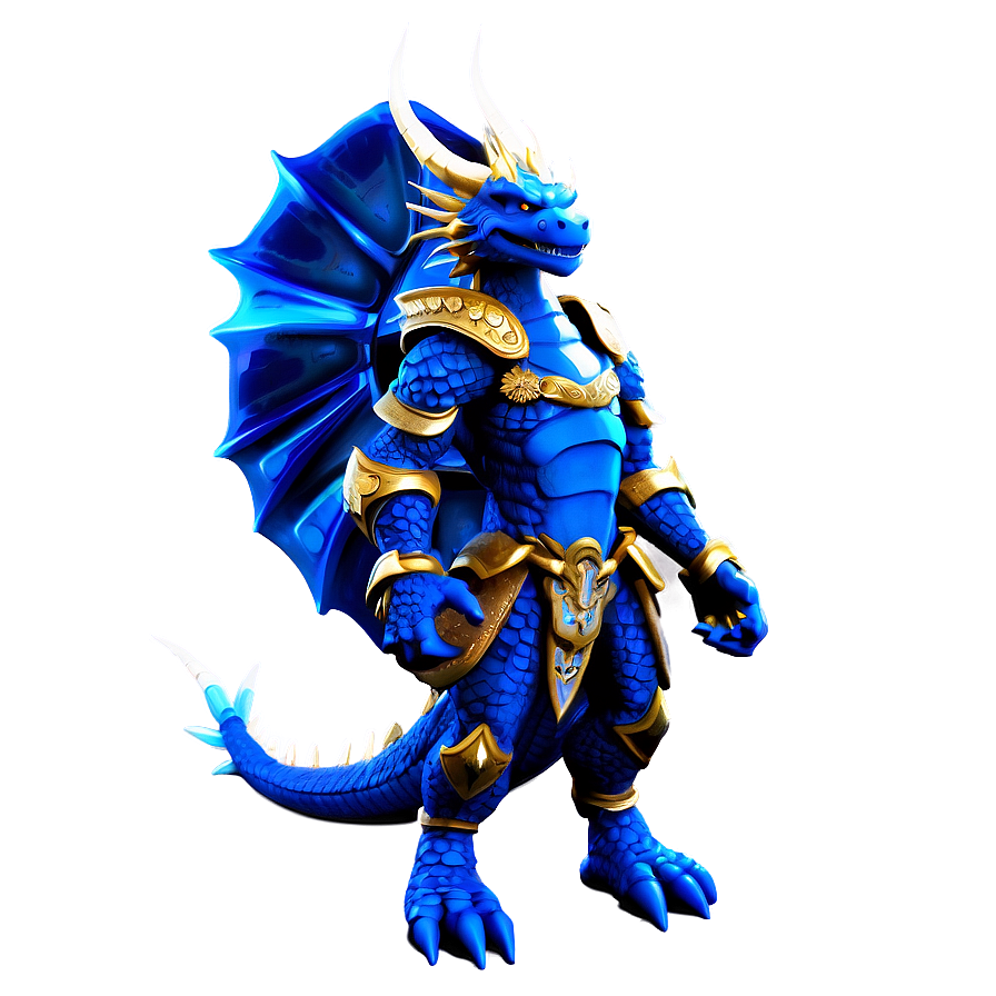 Warrior Blue Dragon Png 5