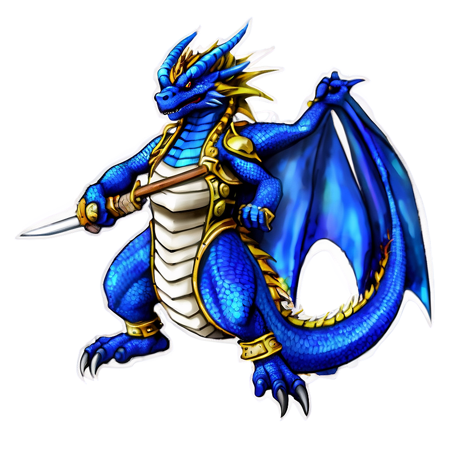 Warrior Blue Dragon Png 60