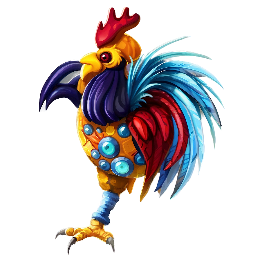 Warrior Rooster Fantasy Png 05242024