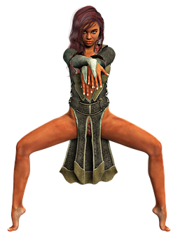 Warrior Stance Female Character