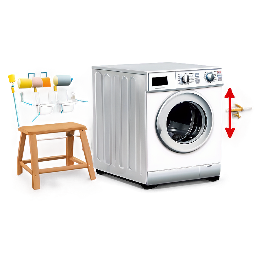 Washer With Adjustable Legs Png Egd94