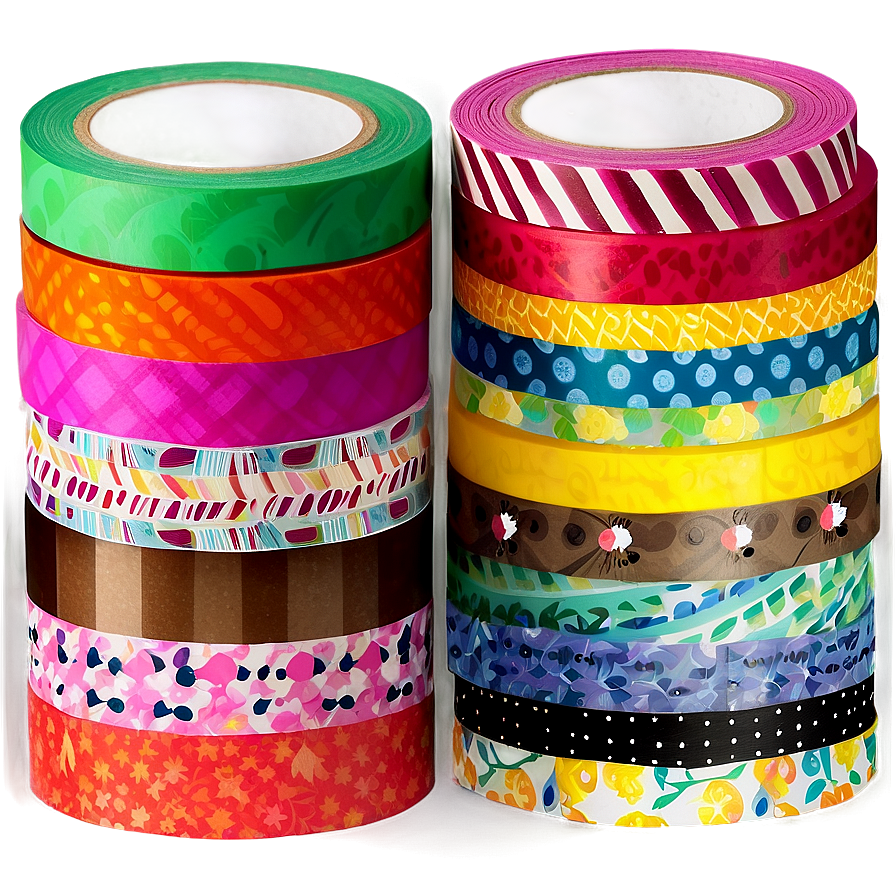 Washi Tape Rolls Png 05252024