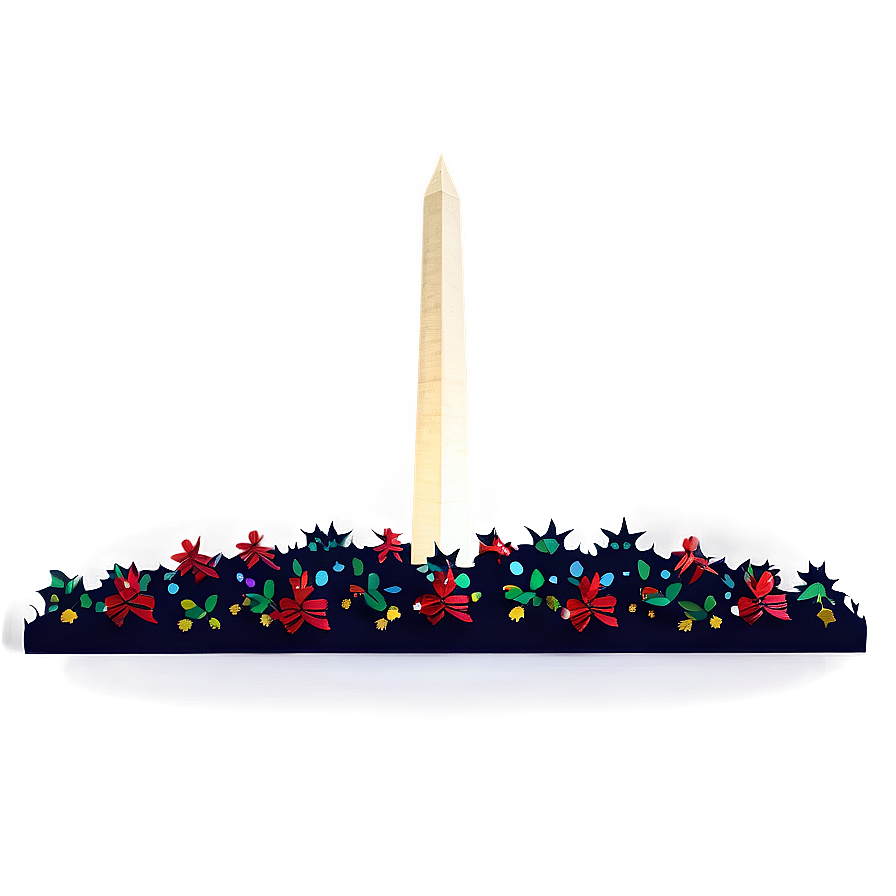 Washington Monument Festive Decorations Png 83