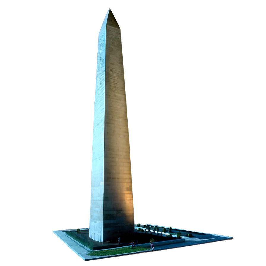 Washington Monument Glowing At Night Png 60