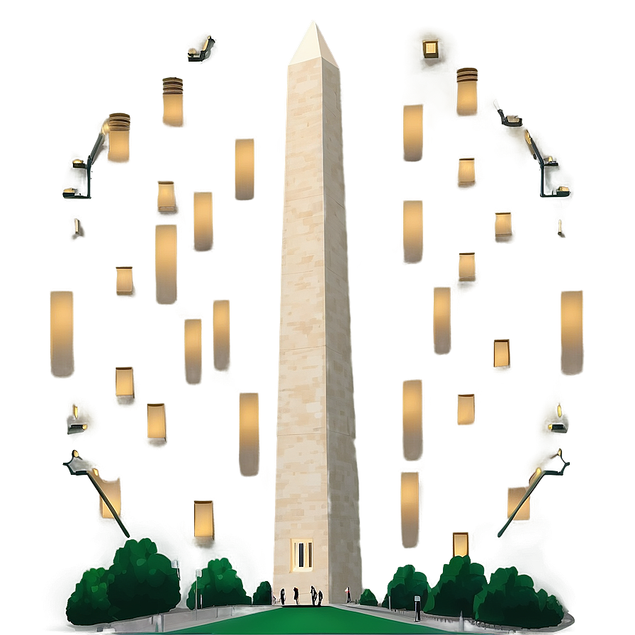 Washington Monument Illustration Png 06202024