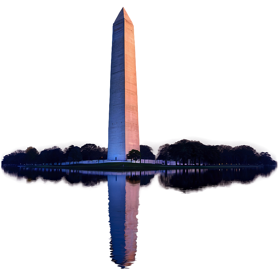 Washington Monument Sunrise Scenery Png Ahx