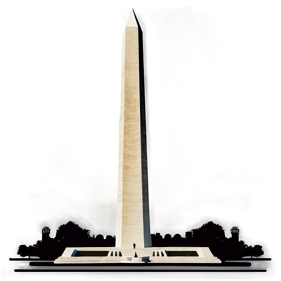 Washington Monument Vector Art Png 9