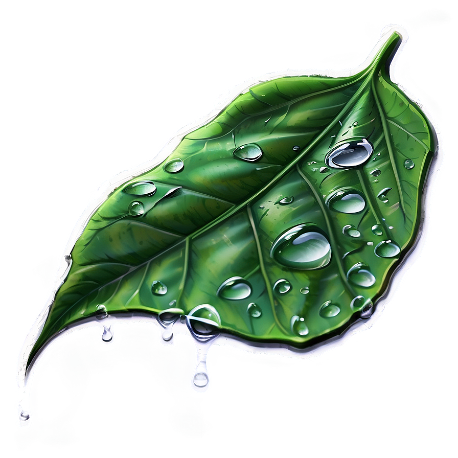 Water Dripping On Leaf Png 25