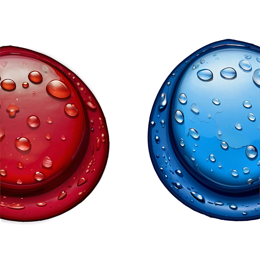 Water Drops On Colored Surface Png Bqi77