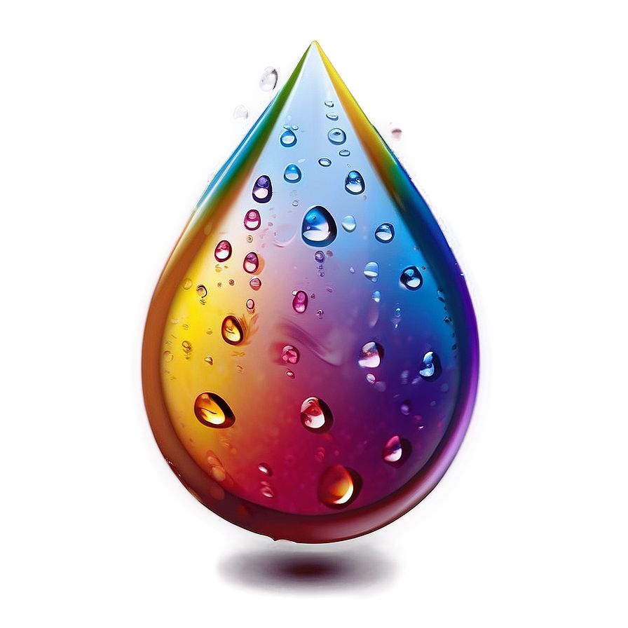 Water Drops On Colored Surface Png Hgg