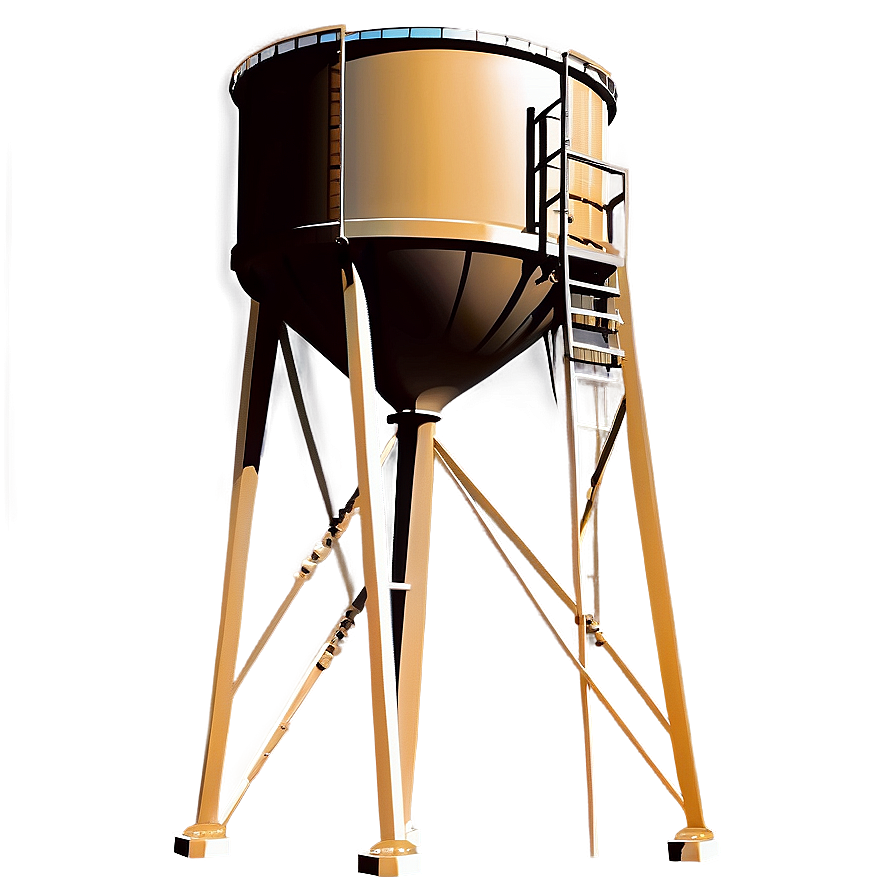 Water Tower Night View Png Bod94