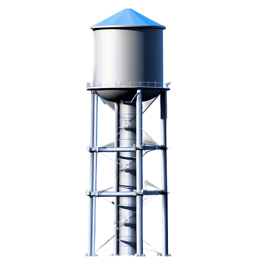 Water Tower With Flag Png Sgs19