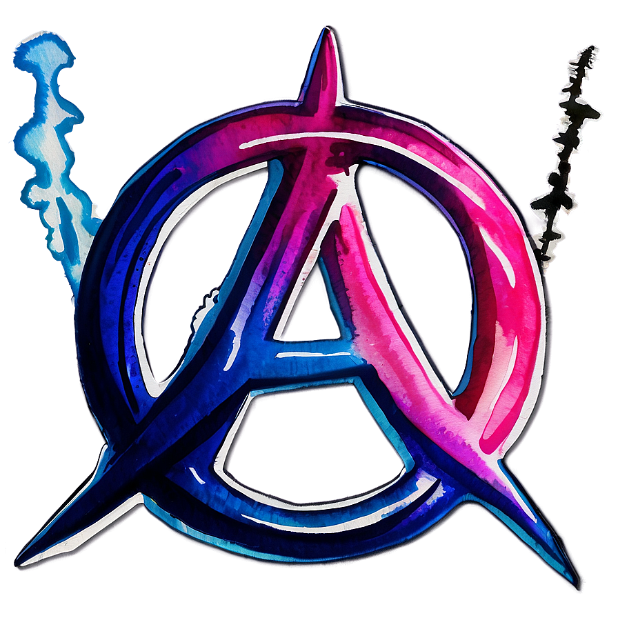 Watercolor Anarchy Logo Png 06242024