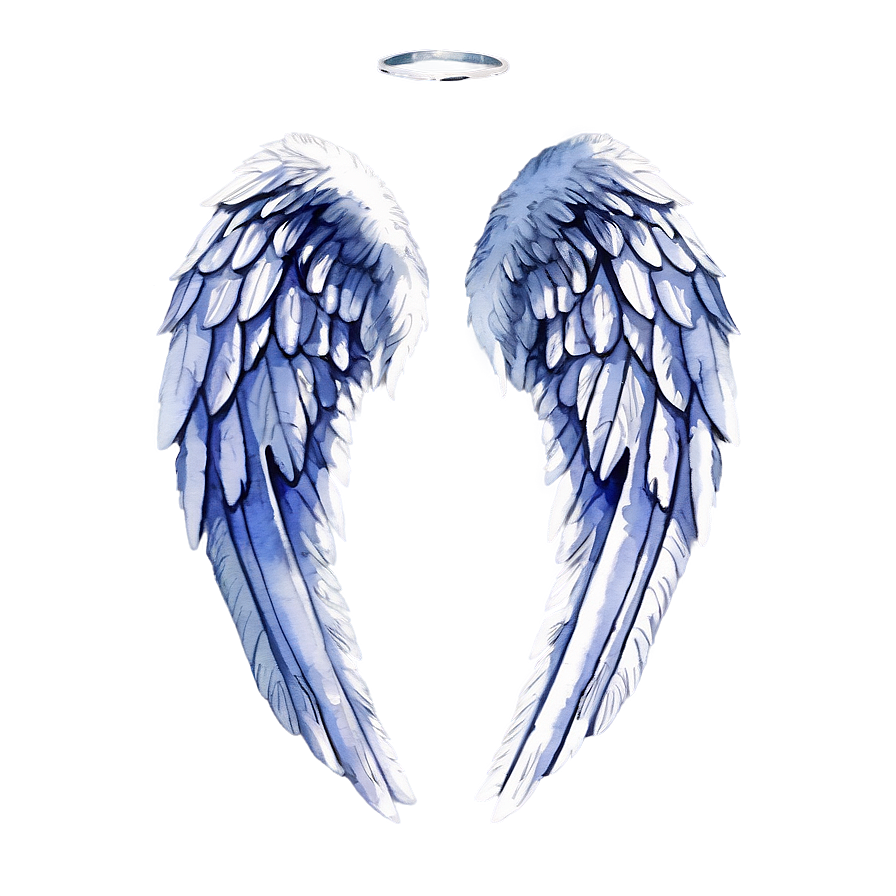 Watercolor Angel Wings Decoration Png 65