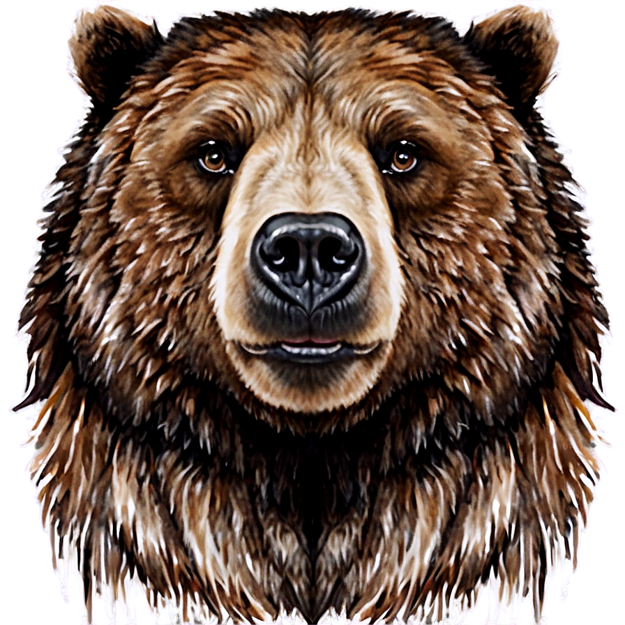 Watercolor Bear Head Png Yuu28