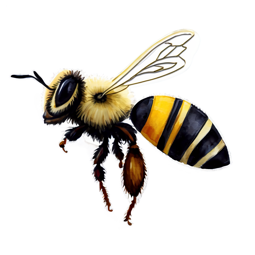 Watercolor Bee Png Gbl