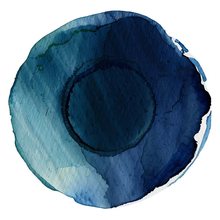 Watercolor Blue Circle Png Dfj53