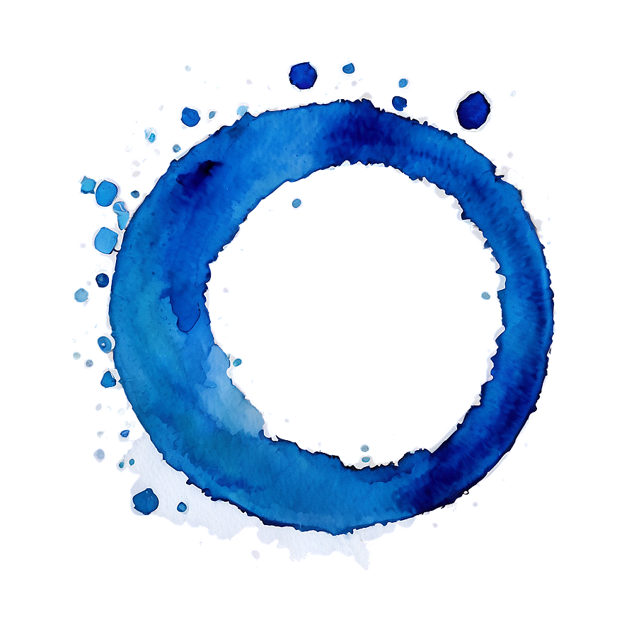 Watercolor Blue Circle Png Pay