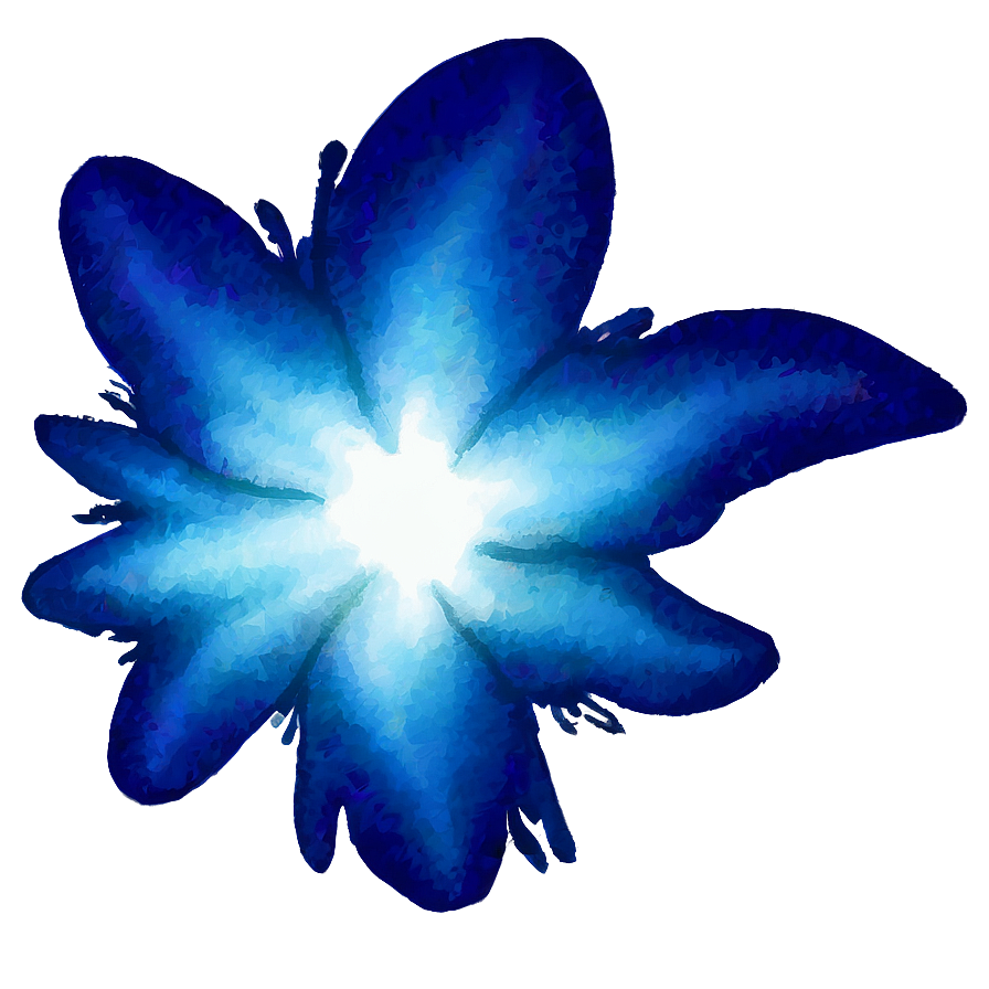 Watercolor Blue Glow Png Bwy50