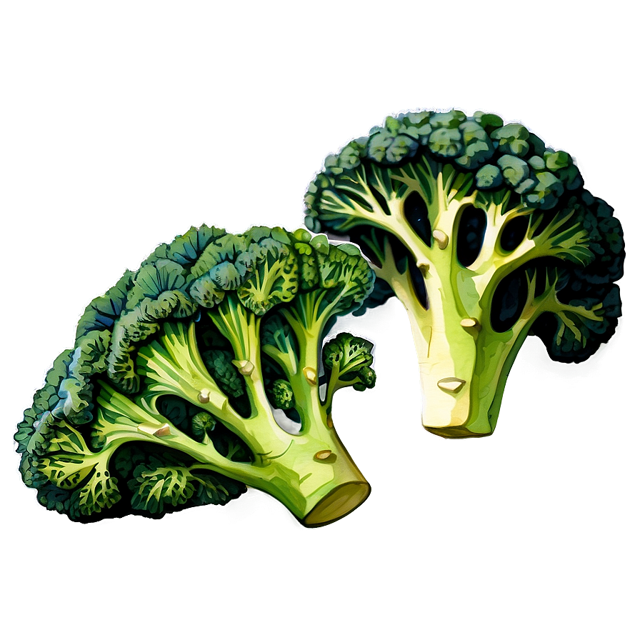 Watercolor Broccoli Png 32