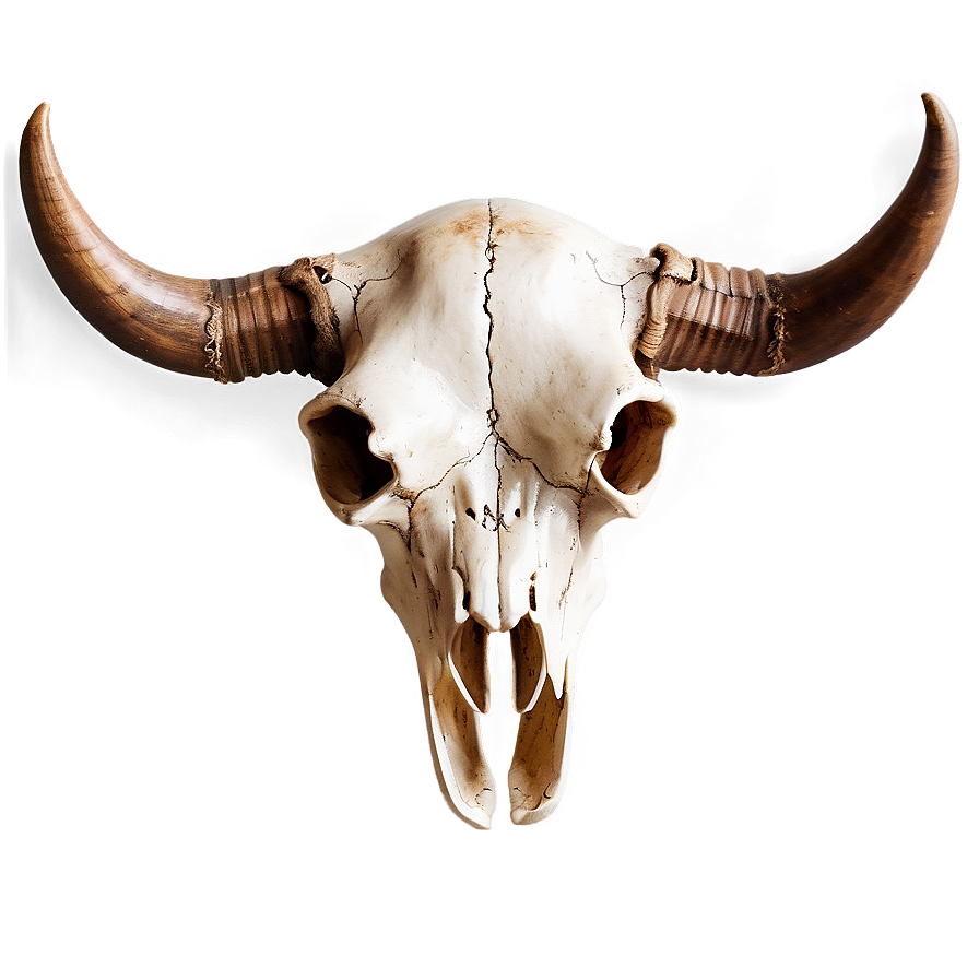 Watercolor Bull Skull Png 47