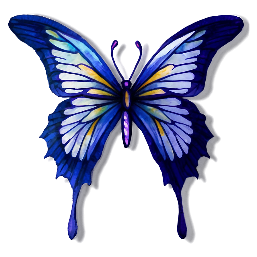 Watercolor Butterfly Sticker Png 80