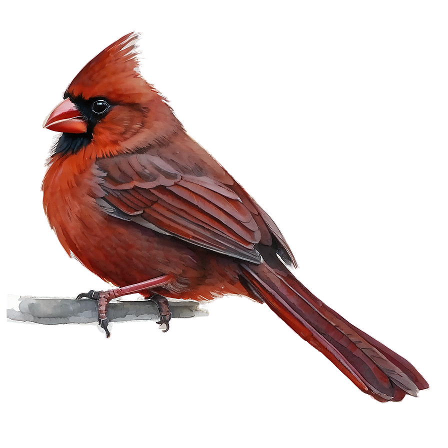 Watercolor Cardinal Painting Png 06252024