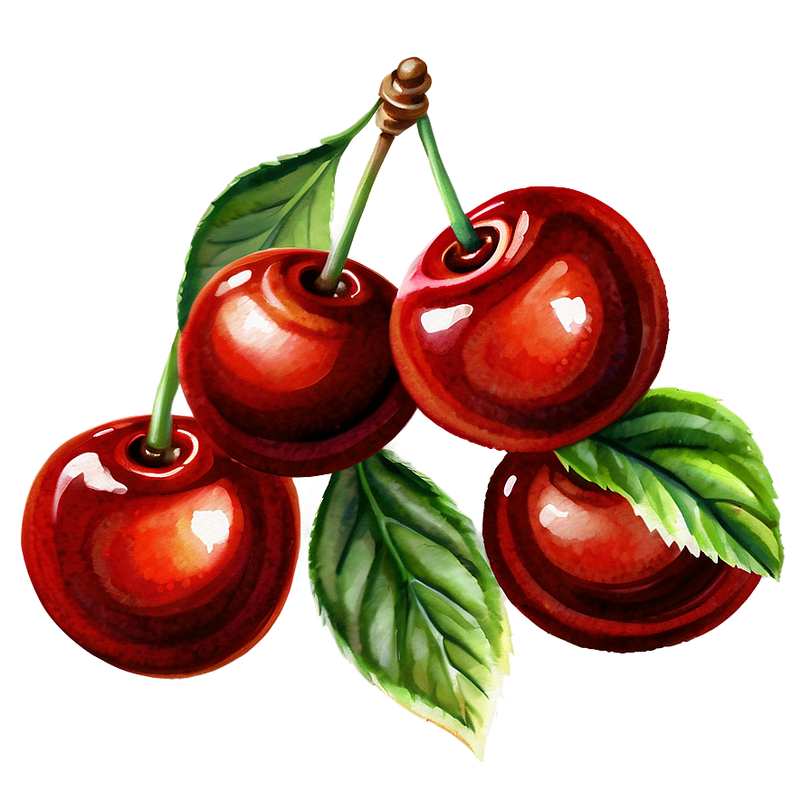 Watercolor Cherry Png 50