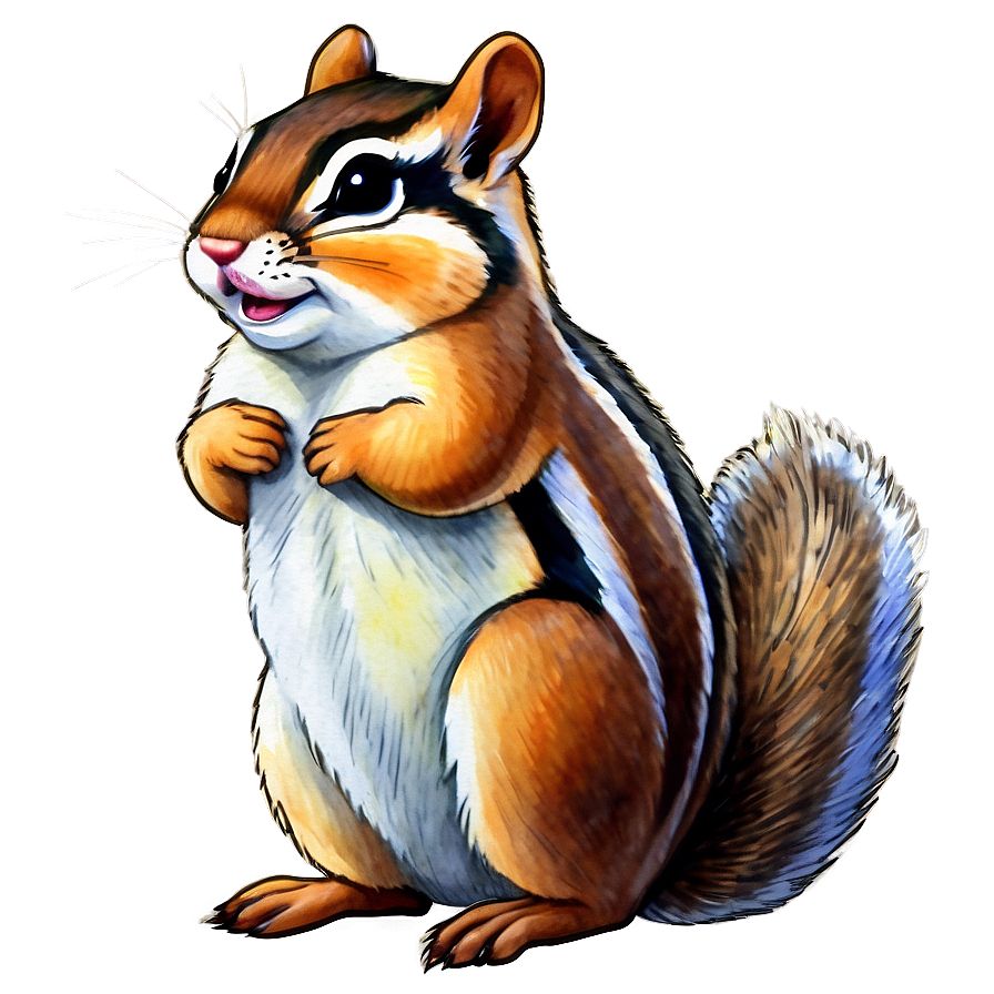 Watercolor Chipmunk Png 30