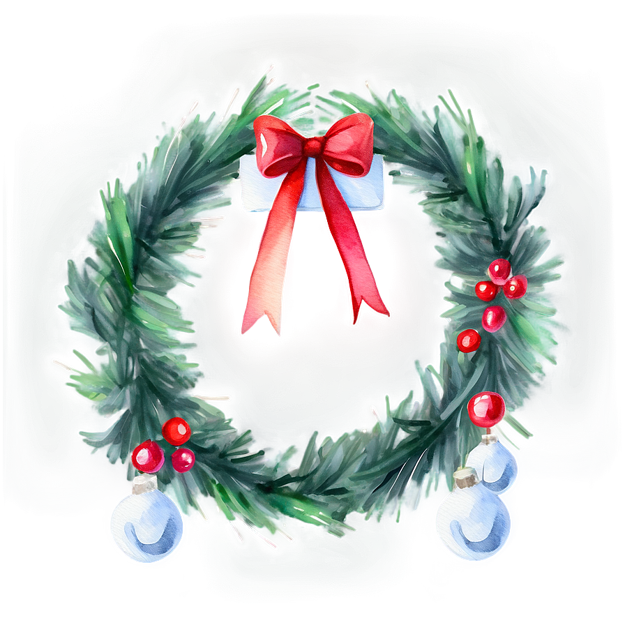 Watercolor Christmas Decor Png 05032024