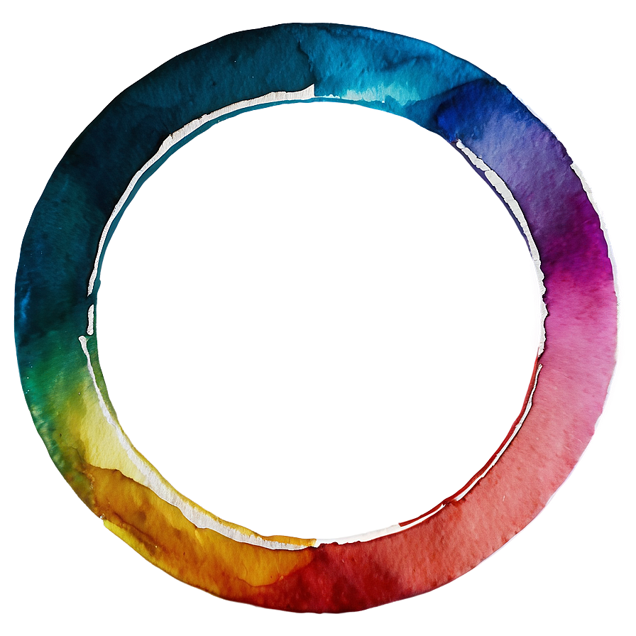 Watercolor Circle Frame Png 28