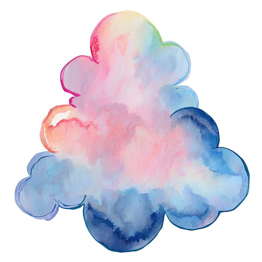 Watercolor Cloud Clipart Png Dbp