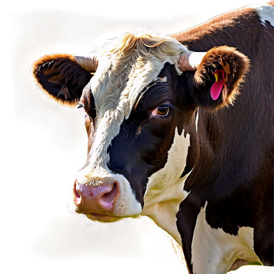 Watercolor Cow Face Png 63