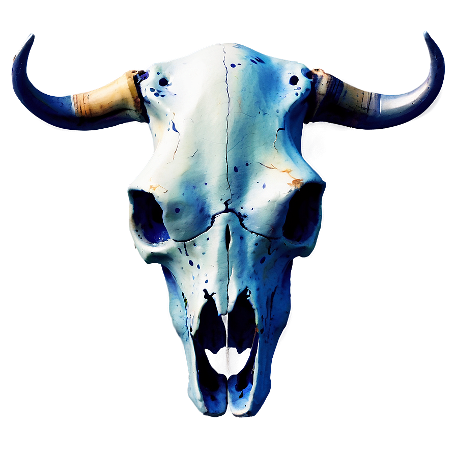 Watercolor Cow Skull Png Voa