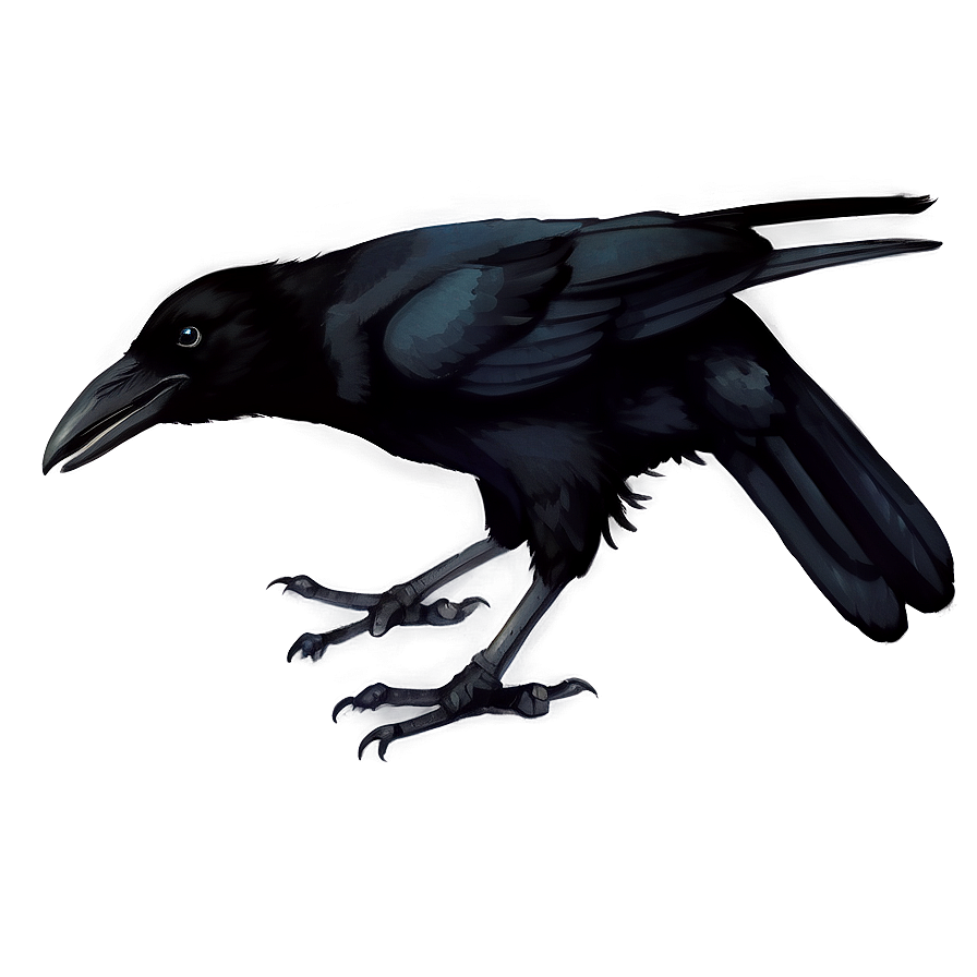 Watercolor Crow Png Xnw40