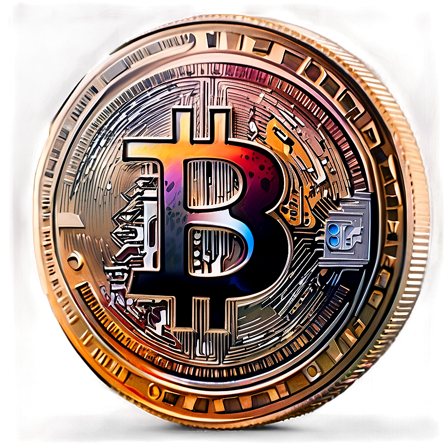 Watercolor Crypto Coin Png 15