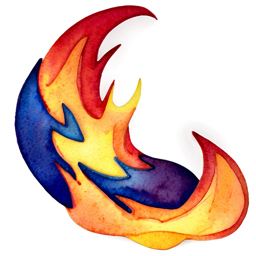 Watercolor Flame Png 05042024